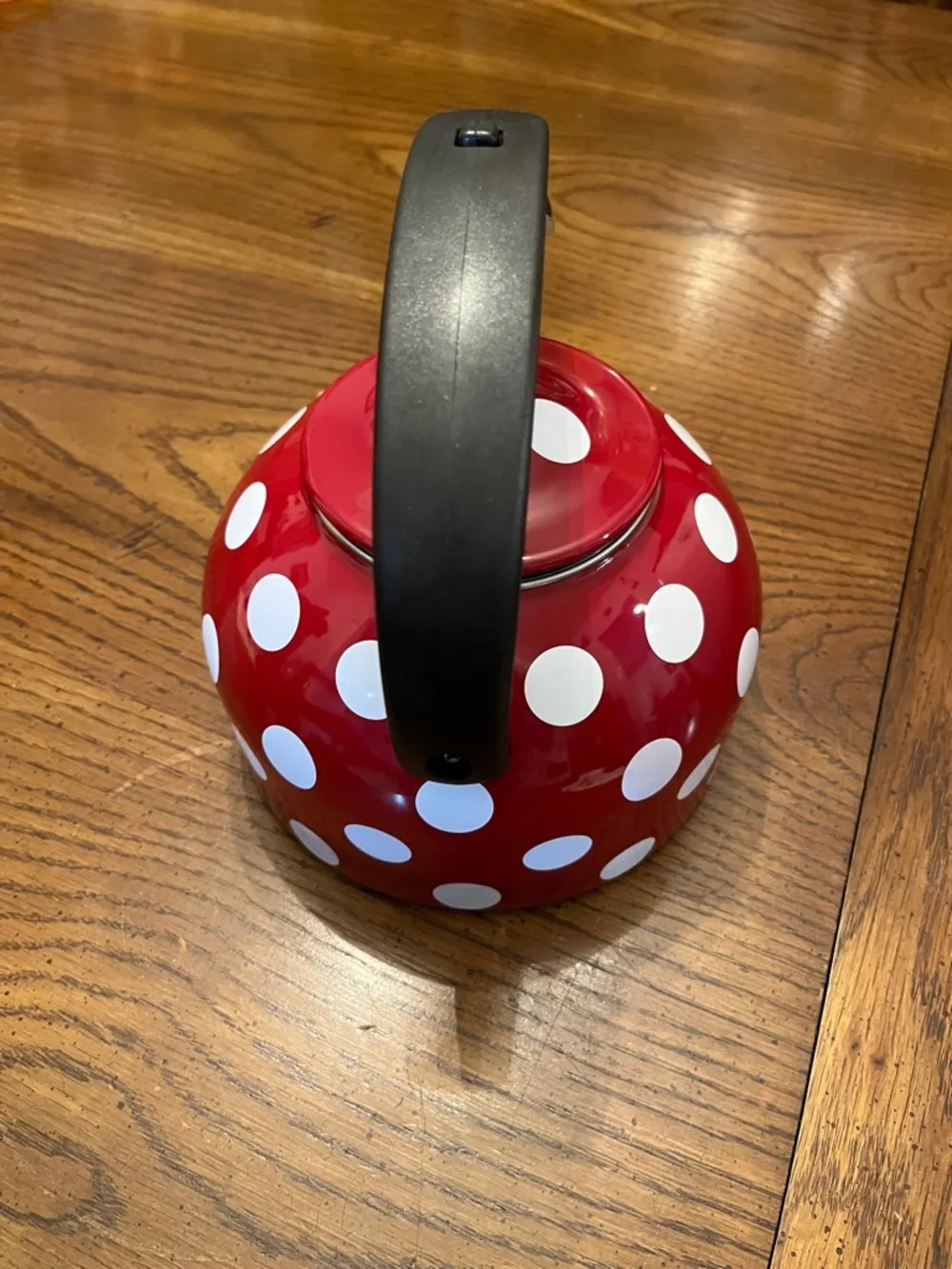 Temptations Red Polka Dot‎ Whistling Tea Kettle